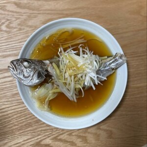 いしもちで清蒸鮮魚（中華風蒸し魚）